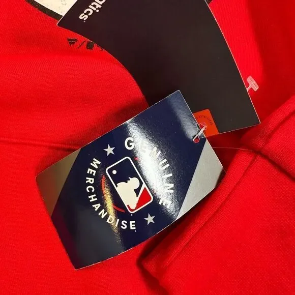 NWT Fanatics Women’s MLB Cincinnati Reds Logo V Neck Pullover Hoodie - Size S - Picture 7 of 10